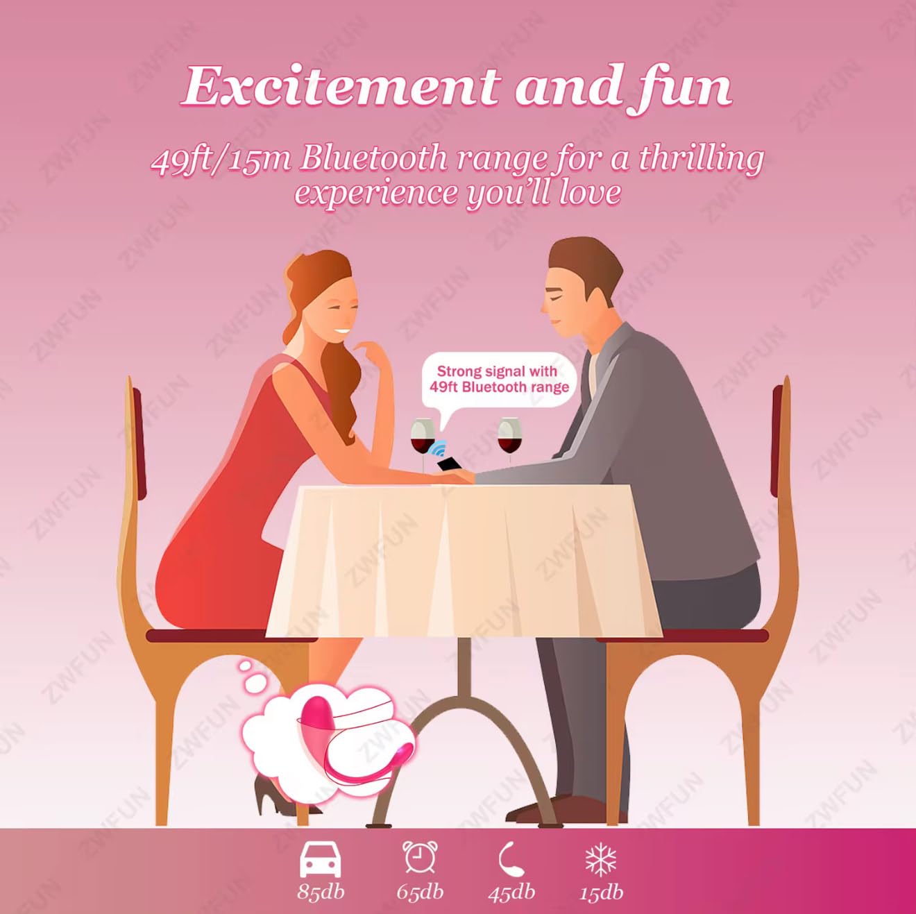 Mr. James Concepts Luxury App-Controlled Clitoral Vibrator for Couples, Wearable Bluetooth Egg, Quiet Discreet Panty Vibrator, Waterproof, USB Rechargeable, iOS & Android
