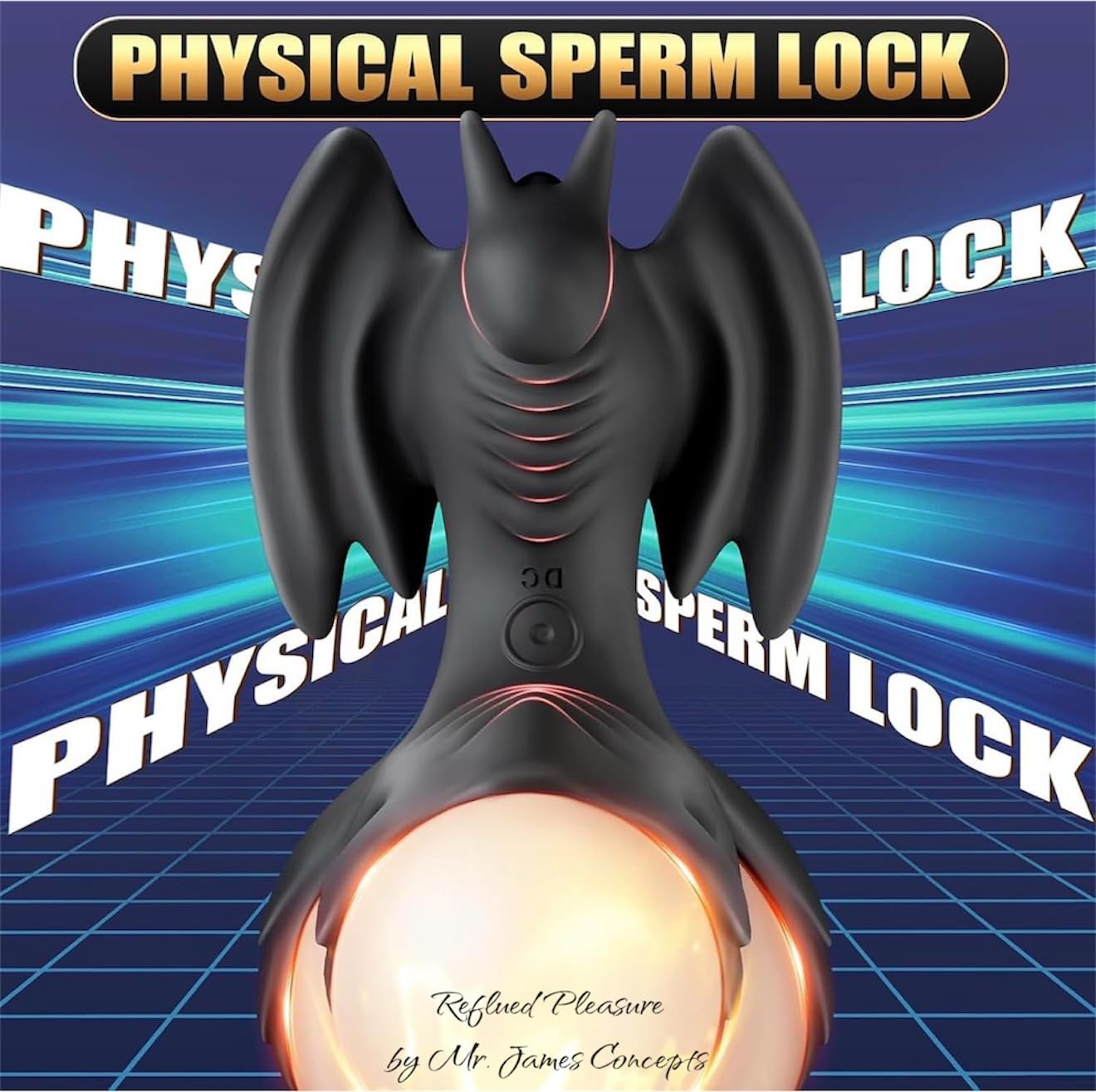 Mr James Locking Ring Men’s Vibration – Wireless Remote Control Adult Toy, Dragon-Shaped Stimulator, 10 Powerful Vibration Modes, Physical Endurance Enhancer for Couples