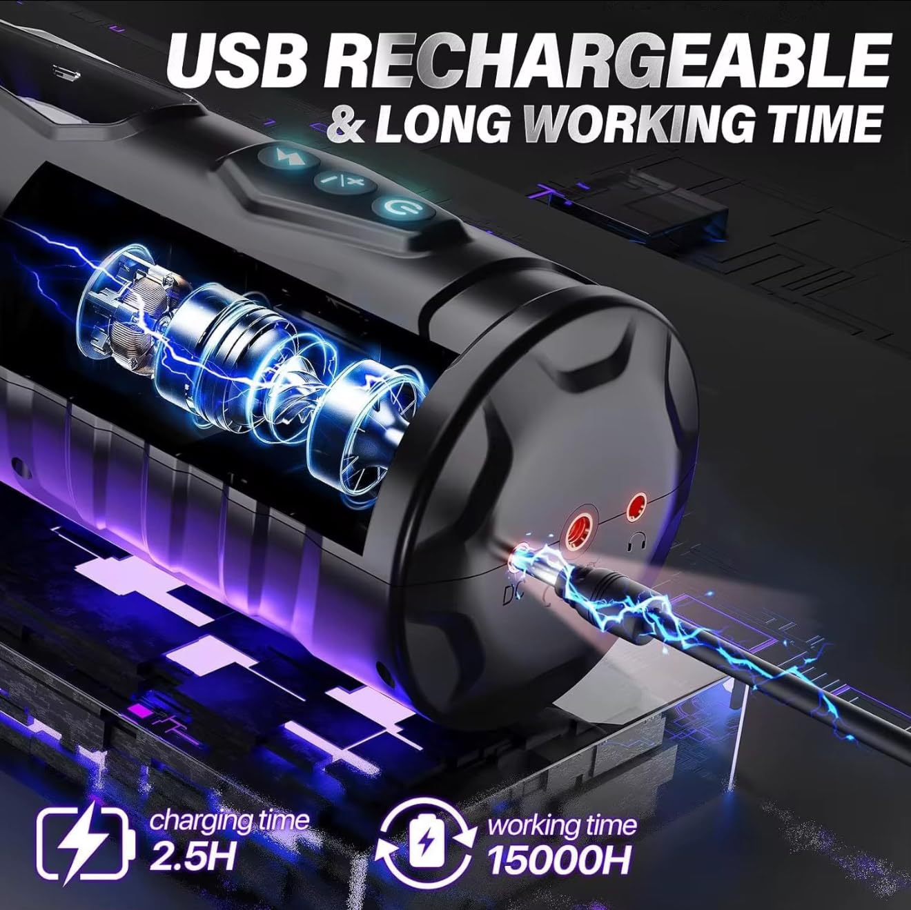 Mr. James™ Buck Knight – 6-in-1 App-Controlled Thrusting & Rotating Masturbator | Smart Penis Trainer with AI Modes & Turbo Power