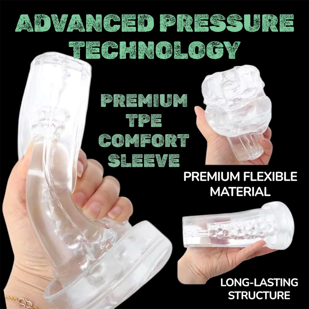 Mr. James Concepts — Refined Pleasure | Electric 2-in-1 Penis Pump & Vibrating Masturbator, 3 Suction Modes, TPE Sleeve, Magnetic Recharge,Daily-Use, Male Trainer & Vacuum Penis Enlargement Device