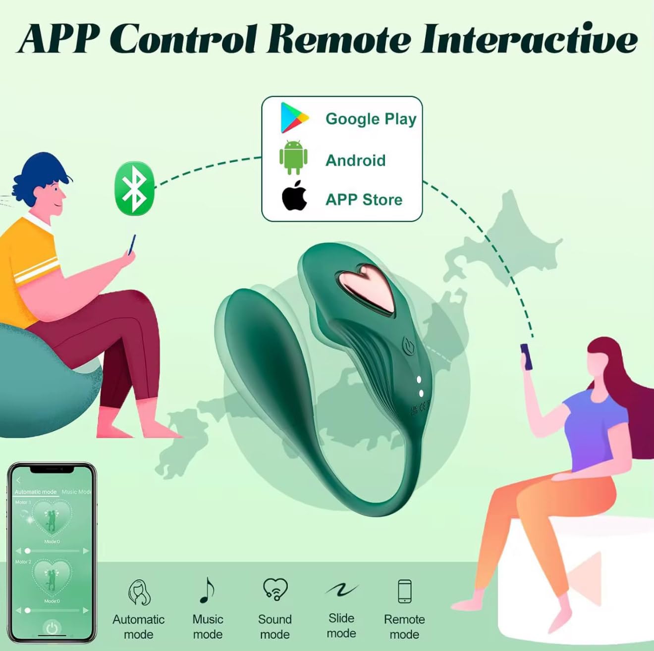 Mr. James™ Wearable Panty Vibrator – App Controlled Dual Stimulator, Clit + G-Spot/Anal, Magnetic Fit, Rechargeable, Waterproof, Couples Remote Sex Toy – Pleasure Refined