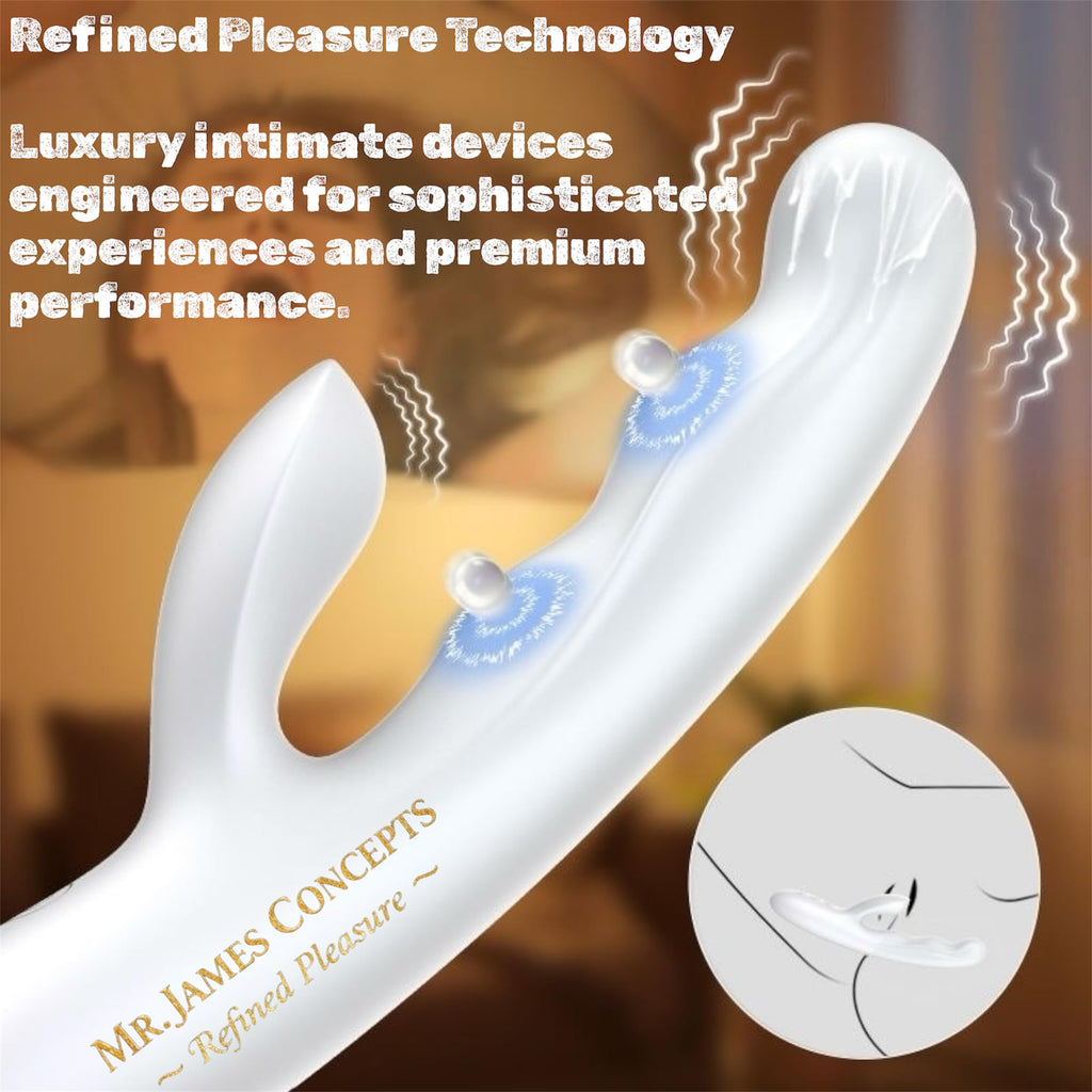 Mr James Concepts Pearl Élite Collection – Premium Silicone Personal Massagers, USB Rechargeable Waterproof Luxury Intimate Massager Series