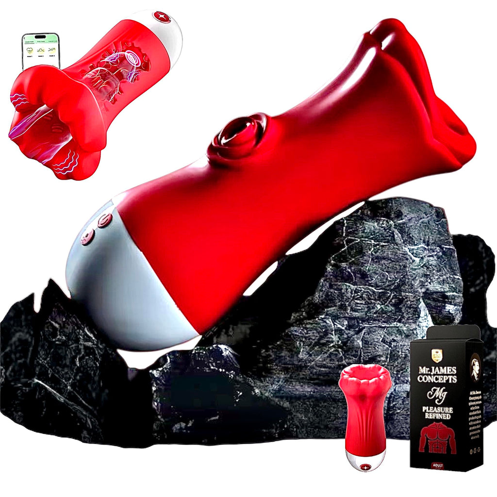 Mr. James™ 4-in-1 Smart Male Trainer – Deep Wrap Massager with App Control, Multi-Mode Vibration & Suction | Pleasure Refined