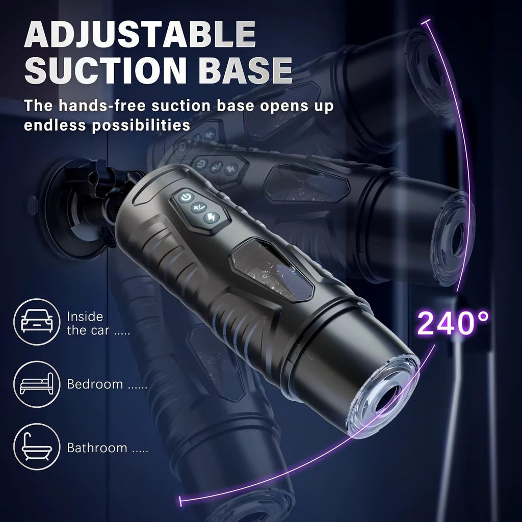 Mr. James™ Buck Knight – 6-in-1 App-Controlled Thrusting & Rotating Masturbator | Smart Penis Trainer with AI Modes & Turbo Power