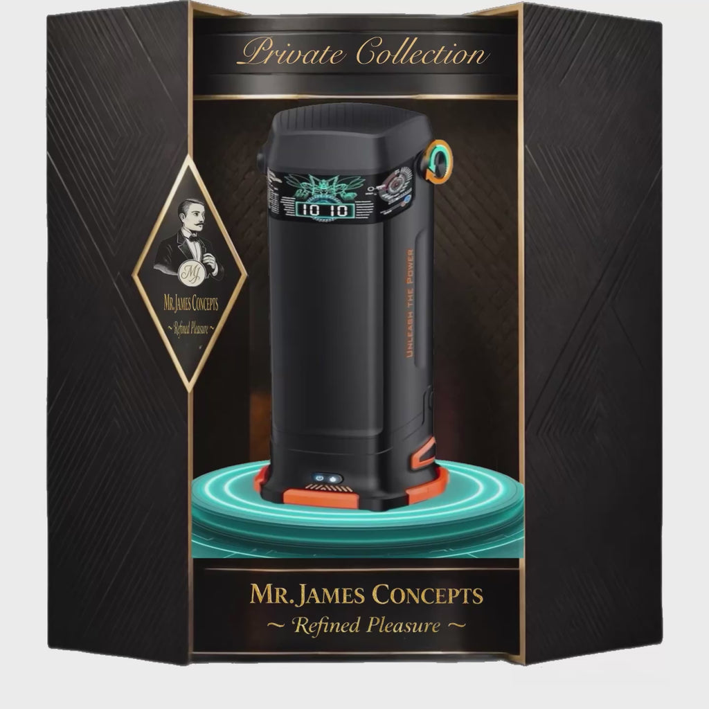B-TITAN Smart Male massager | 4-in-1 Premium automatic, Vibration, Heating & Drying | Cyberskin, LED Display, Magnetic Design | Mr James Concepts