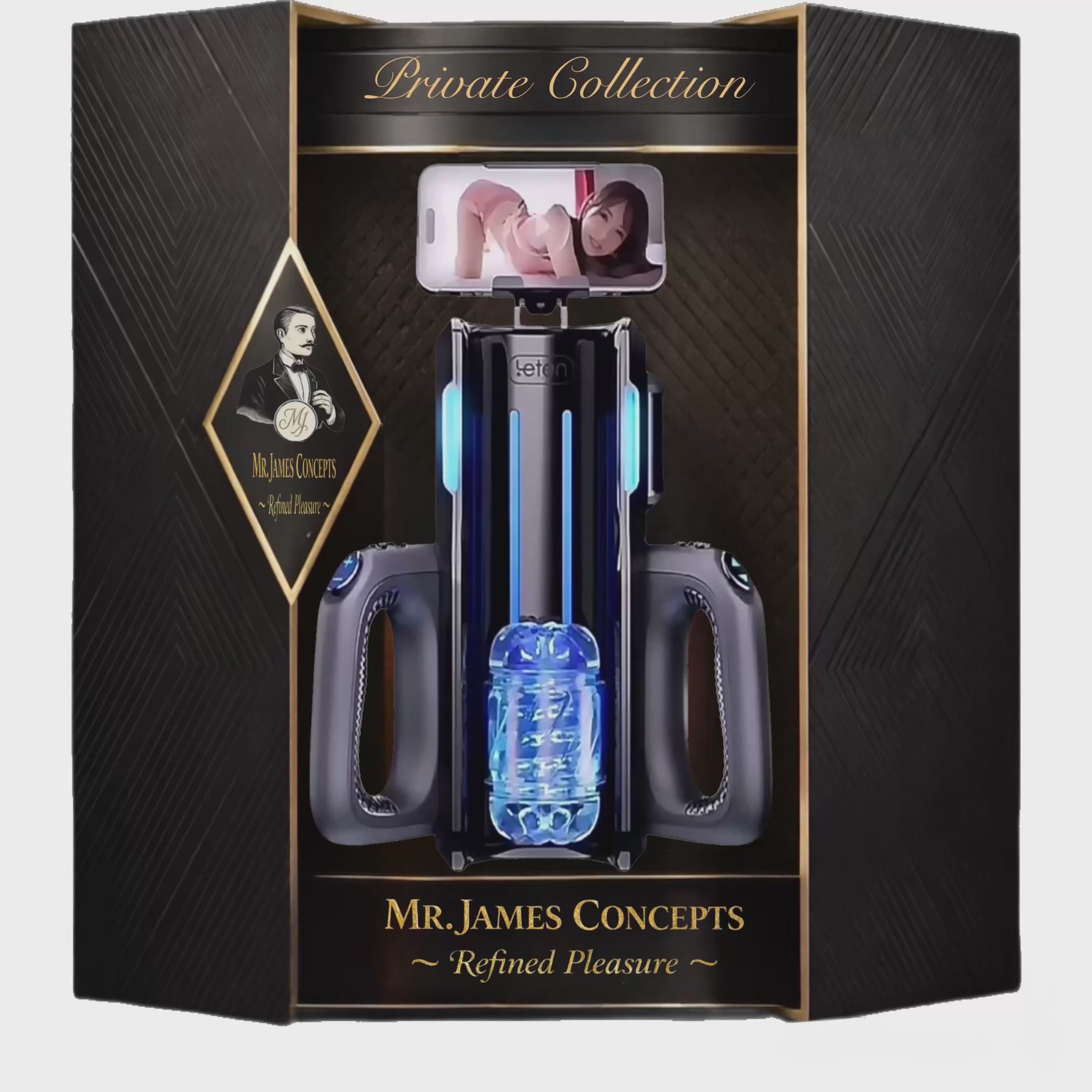 Mr. James Concepts King of Guns PRO – Automatic Telescopic massager Machine with 72 automatic Modes, Dual-Handle Interactive Control, Realistic inner Liner, Type-C, Waterproof Men’s comfort Robot